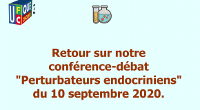 Retour sur notre conférence-débat « Perturbateurs endocriniens » du 10 septembre 2020