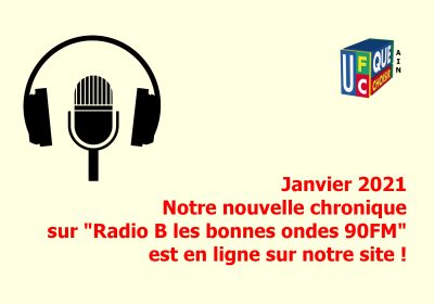 Janvier 2021 nouvelle chronique sur Radio B