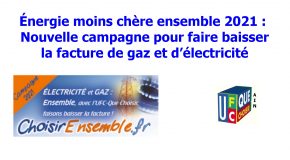 Campagne « Énergie moins chère ensemble »