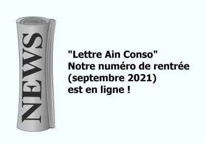« Lettre Ain Conso » Septembre 2021