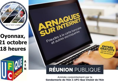 Réunion publique « arnaques sur internet » 21 octobre 2021