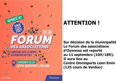 Forum des associations 2021 à Oyonnax