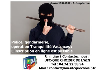 Opération tranquillité vacances