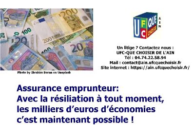 Assurance emprunteur : résiliation désormais possible à tout moment