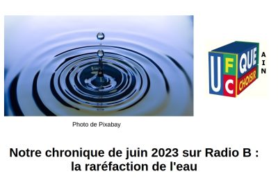 Raréfaction de l&rsquo;eau